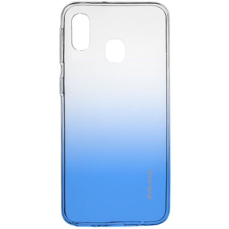 „Evelatus“ „Samsung Galaxy A40“ gradientinis TPU dėklas, mėlynas
