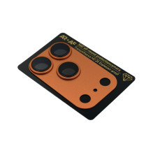 „Evelatus Apple iPhone 17 Pro“ viso korpuso kameros objektyvo apsauga, aukščiausios kokybės, oranžinė
