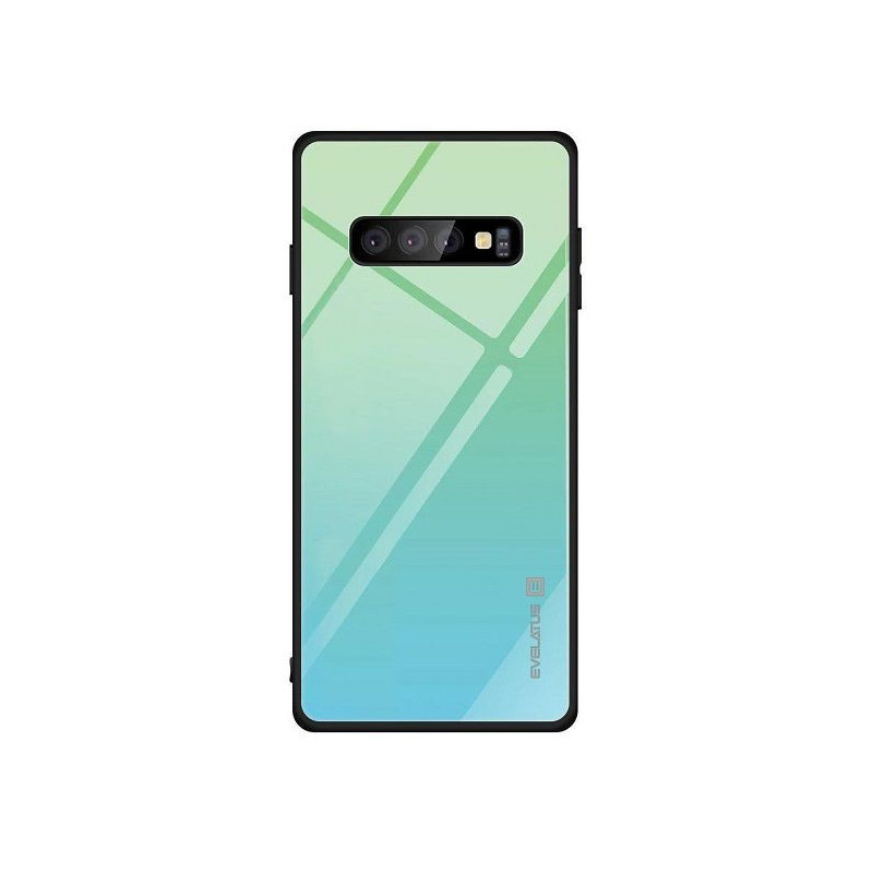 „Evelatus Samsung A20“ gradientinis stiklinis dėklas 6 lagūnos spalvos