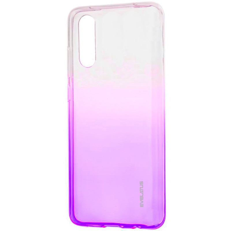 „Evelatus Samsung A70“ gradientinis TPU dėklas violetinis
