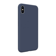 Evelatus Apple iPhone Xs Max Premium Soft Touch Silicone Case Midnight Blue
