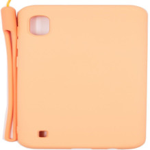 Evelatus Samsung Galaxy A10 Soft Touch Silicone Case with Strap Pink