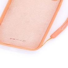 Evelatus Apple iPhone XR Soft Touch Silicone Case with Strap Pink