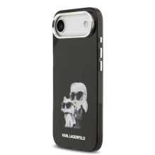 Karl Lagerfeld Apple iPhone Air silikoninis dėklas IML Aquarelle KC Logo Black
