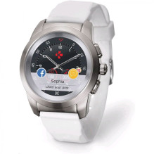MyKronoz ZeTime Smart Watch Silver / White Silicon Flat