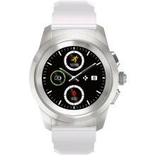 MyKronoz ZeTime Smart Watch Silver / White Silicon Flat