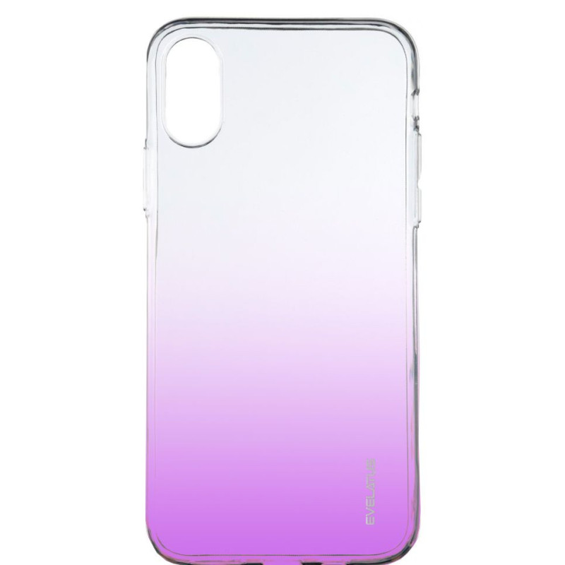 „Evelatus Apple iPhone X / XS“ gradientinis TPU dėklas violetinis