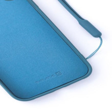 Evelatus Apple iPhone XR Soft Touch Silicone Case with Strap Blue