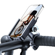 Wozinsky Wozinsky metal bicycle phone holder, scooters black (WBHBK3)