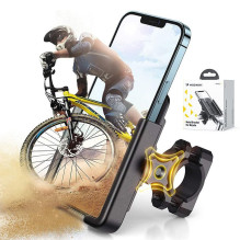 Wozinsky Wozinsky metal bicycle phone holder, scooters black (WBHBK3)
