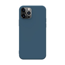 iLike Apple iPhone 12 Pro Max Nano silikoninis dėklas, vidurnakčio mėlynas iLike Apple iPhone 12 Pro Max Nano silikoninis dėklas, vidurnakčio mėlynas