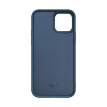 iLike Apple iPhone 12 Pro Max Nano silikoninis dėklas, vidurnakčio mėlynas iLike Apple iPhone 12 Pro Max Nano silikoninis dėklas, vidurnakčio mėlynas