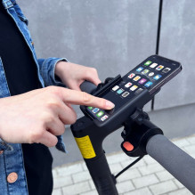 Wozinsky Wozinsky metalinis dviračio telefono laikiklis, paspirtukams, juodas (WBHBK3)