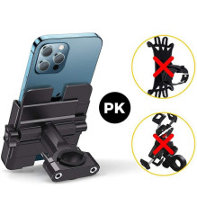 Wozinsky Wozinsky metal bicycle phone holder, scooters black (WBHBK3)