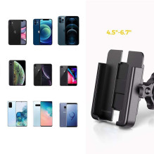 Wozinsky Wozinsky metal bicycle phone holder, scooters black (WBHBK3)