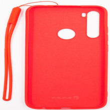 Evelatus Xiaomi Xiaomi Redmi Note 8 / Redmi Note 8 2021 Soft Touch Silicone Case with Strap Red