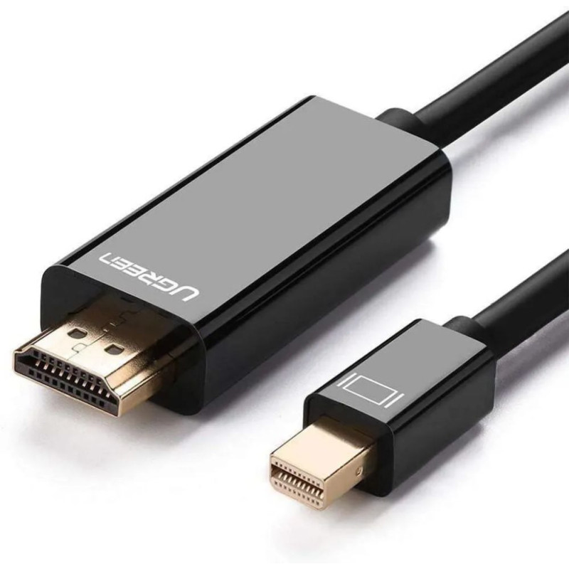 Ugreen Mini DP Male to HDMI Cable 4K 1.5m Black