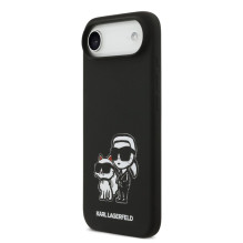 Karl Lagerfeld Apple iPhone Air Liquid Silicone K&amp;CH Sketch MagSafe Case Black