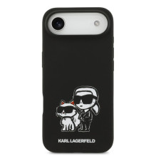 Karl Lagerfeld Apple iPhone Air Liquid Silicone K&amp;CH Sketch MagSafe Case Black