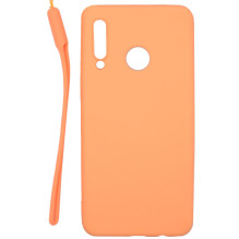 „Evelatus Huawei P30 Lite“ minkštas silikoninis dėklas su dirželiu, rožinis