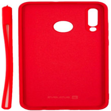 Evelatus Huawei P30 Lite Soft Touch Silicone Case with Strap Red