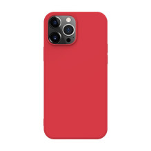 iLike Apple iPhone 13 Pro Max Nano silikoninis dėklas, raudonas iLike Apple iPhone 13 Pro Max Nano silikoninis dėklas, raudonas