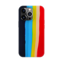 Evelatus Apple iPhone 13 Pro Max silikoninis dėklas, įvairiaspalvis, vaivorykštės spalvos