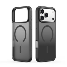 „Dux Ducis Apple iPhone 17 Pro Max“ YIND PC+TPU dėklas su „MagSafe“ dėklu, juodas „Dux Ducis Apple iPhone 17 Pro Max“ YIND PC+TPU dėklas su „MagSafe“ dėklu, juodas