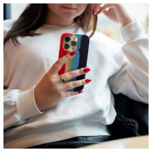 Evelatus Apple iPhone 13 Pro Max silikoninis dėklas, įvairiaspalvis, vaivorykštės spalvos