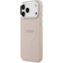 Guess Apple iPhone 17 Pro Max silikoninis dėklas su MagSafe Classic logotipu, rožinis Guess Apple iPhone 17 Pro Max silikoninis dėklas su MagSafe Classic logotipu, rožinis