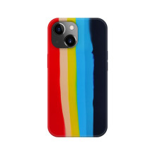 Evelatus Apple iPhone 14 silikoninis dėklas, įvairiaspalvis, vaivorykštės spalvos Evelatus Apple iPhone 14 silikoninis dėklas, įvairiaspalvis, vaivorykštės spalvos
