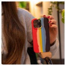 Evelatus Apple iPhone 14 Pro silikoninis dėklas, įvairiaspalvis, vaivorykštės spalvos Evelatus Apple iPhone 14 Pro silikoninis dėklas, įvairiaspalvis, vaivorykštės spalvos