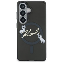 Karl Lagerfeld IML KC Script MagSafe dėklas, skirtas Samsung Galaxy S26 - juodas