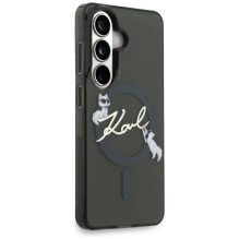 Karl Lagerfeld IML KC Script MagSafe dėklas, skirtas Samsung Galaxy S26 - juodas