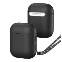 „Dux Ducis“ „Apple Plen“ dėklas, skirtas „AirPods 2“ / „AirPods 1“ ausinėms, juodas