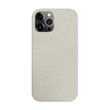 iLike Apple iPhone 12 Pro Max silikoninis plastikinis dėklas, ekologiškas, spausdintas, baltas