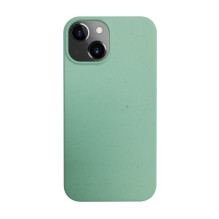 iLike Apple iPhone 14 Silicone plastic case Eco Print Design Flower Green