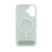 Evelatus Apple iPhone 17 Rubber Coated MagSafe With Stand Case Silver Evelatus Apple iPhone 17 Rubber Coated MagSafe With Stand Case Silver