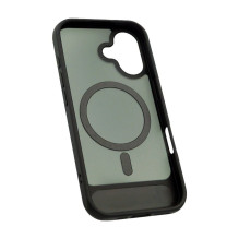 Evelatus Apple iPhone 17 Rubber Coated MagSafe With Stand Case Black