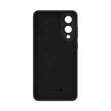 Evelatus Samsung Galaxy S25 Edge Premium Magnetic Soft Touch Silicone Case Black