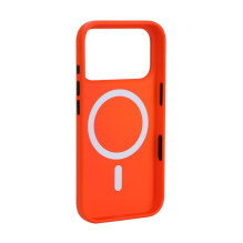 „Evelatus“ „Apple iPhone 17 Pro Max Premium MagSafe“ smėlio spalvos dėklas, oranžinis „Evelatus“ „Apple iPhone 17 Pro Max Premium MagSafe“ smėlio spalvos dėklas, oranžinis