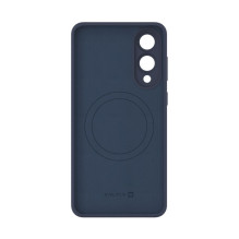 Evelatus Samsung Galaxy S25 Edge Premium Magnetic Soft Touch Silicone Case Midnight Blue