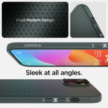 Spigen SPIGEN dėklas LIQUID AIR, skirtas IPHONE 15, beprotiškai žalias