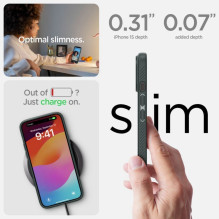 Spigen SPIGEN dėklas LIQUID AIR, skirtas IPHONE 15, beprotiškai žalias