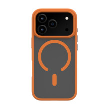 „Evelatus“ „Apple iPhone 17 Pro Hybird“ dėklas su „MagSafe PC+TPU“ danga, oranžinis