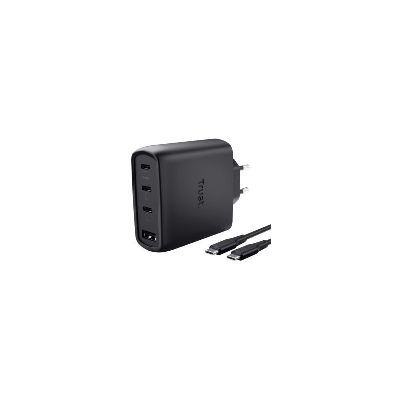 Lādētājs Trust Maxo 65W 4-port GaN Black