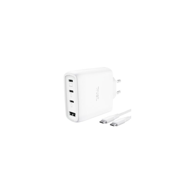 Lādētājs Trust Maxo 65W 4-port GaN White