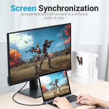 DP į USB-C 8K HD / 2M juodas CGYBH VENTION