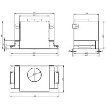 Cooker Hood - AKPO WK-12 EVITA 418 m³ / h 69 dB 220-240 V Energy Class C Black
