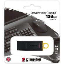 „Kingston“ 128 GB „DataTraveler Exodia“ USB 3.2 juodas / geltonas „Kingston“ 128 GB „DataTraveler Exodia“ USB 3.2 juodas / geltonas